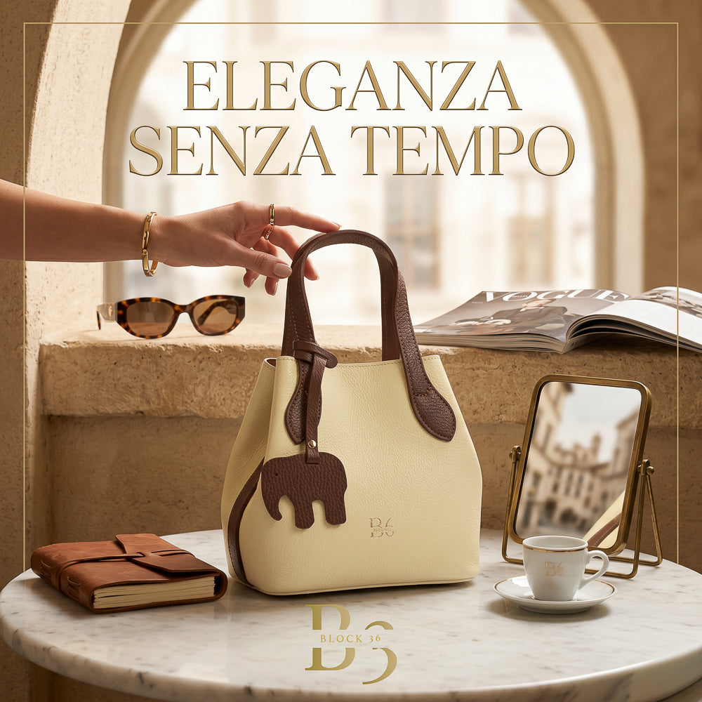 BLOCK36 BAGS: BORSA "PETALO" GIALLA
