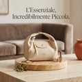 BLOCK36 BAGS: BORSA IN PELLE MOD. "PISTILLO" COL. SABBIA