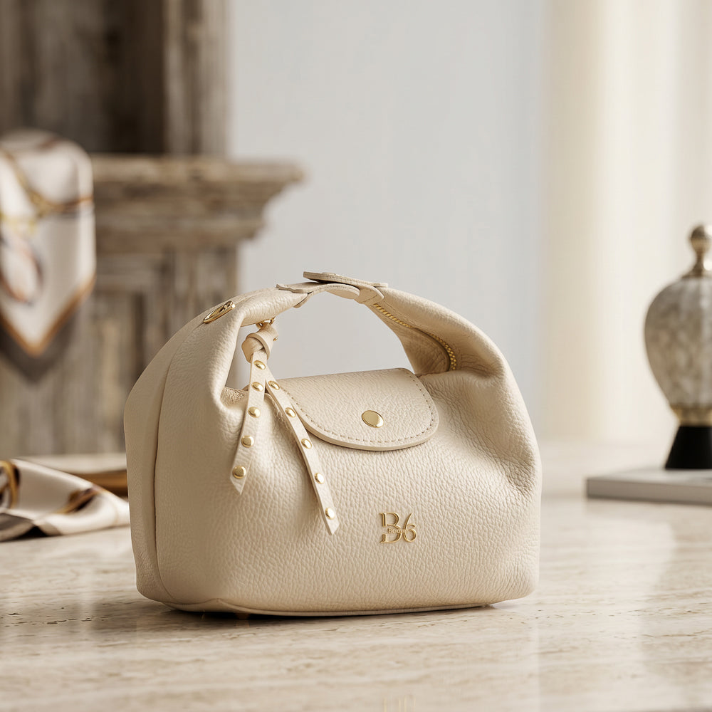 BLOCK36 BAGS: BORSA "PISTILLO" SABBIA