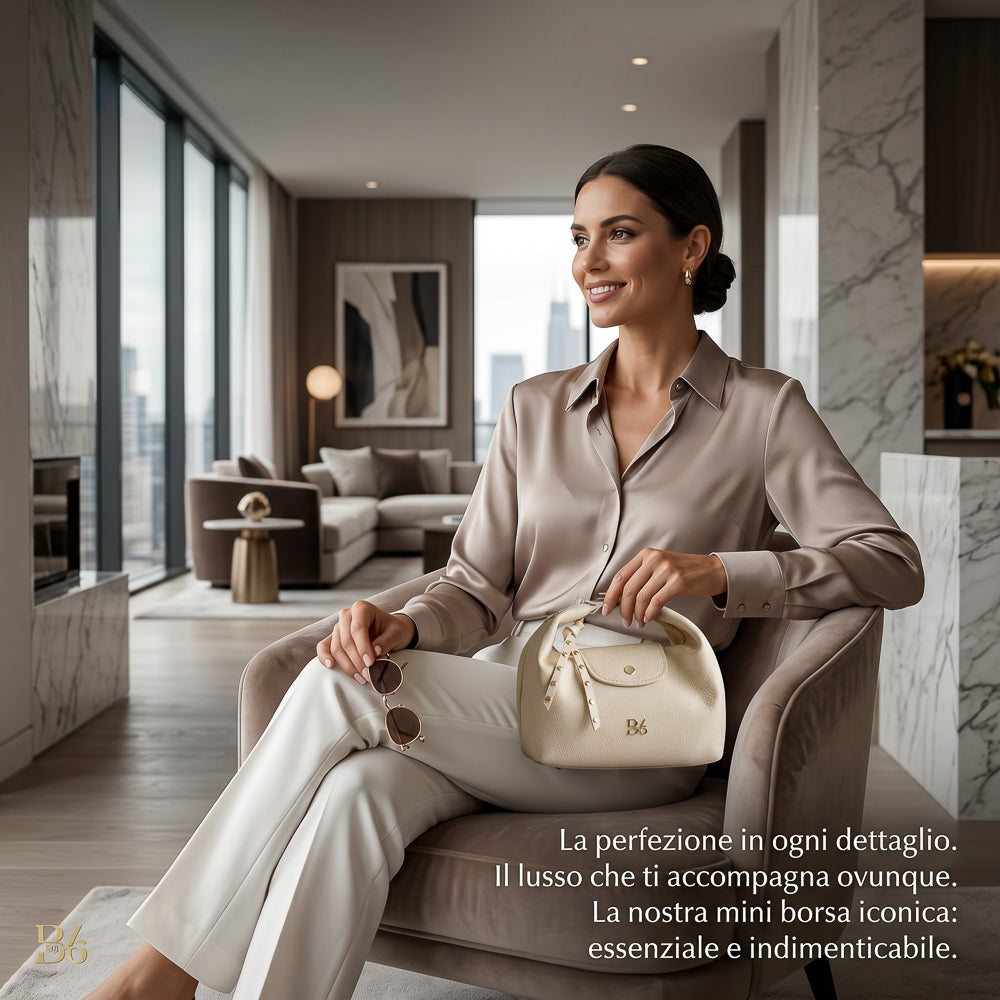 BLOCK36 BAGS: BORSA "PISTILLO" SABBIA
