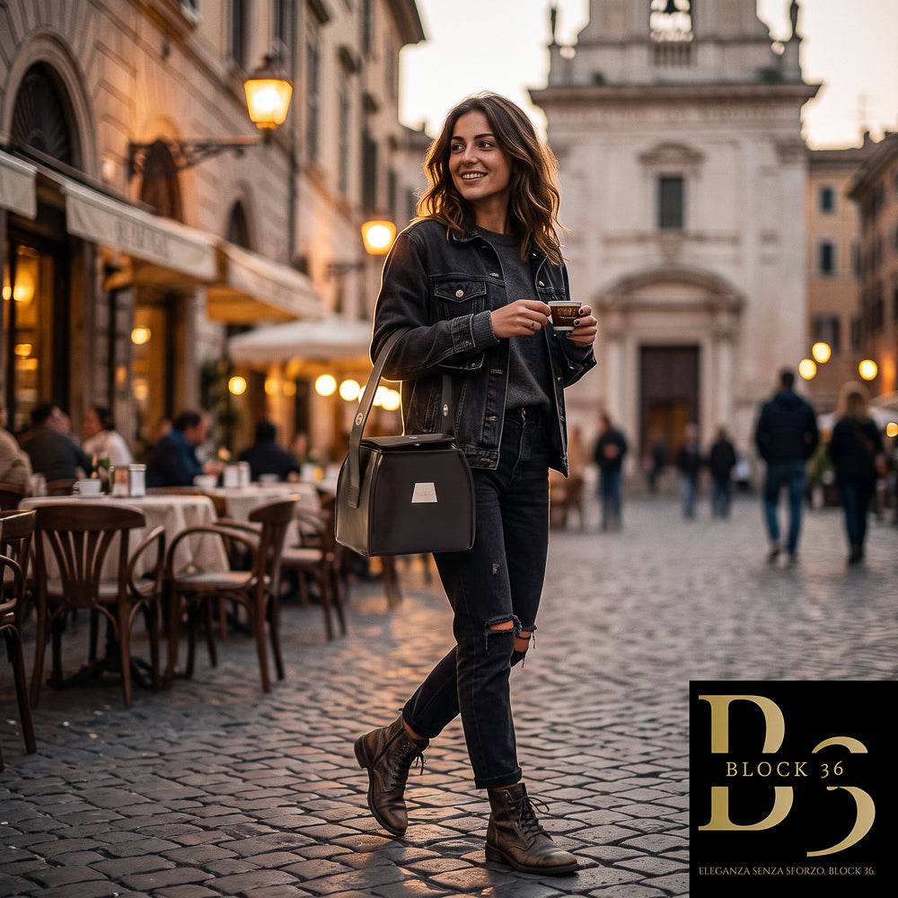 BLOCK36 BAGS: BORSA "ZEN" NERA