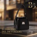BLOCK36 BAGS: BORSA IN PELLE MOD "ZEN" COL.NERO