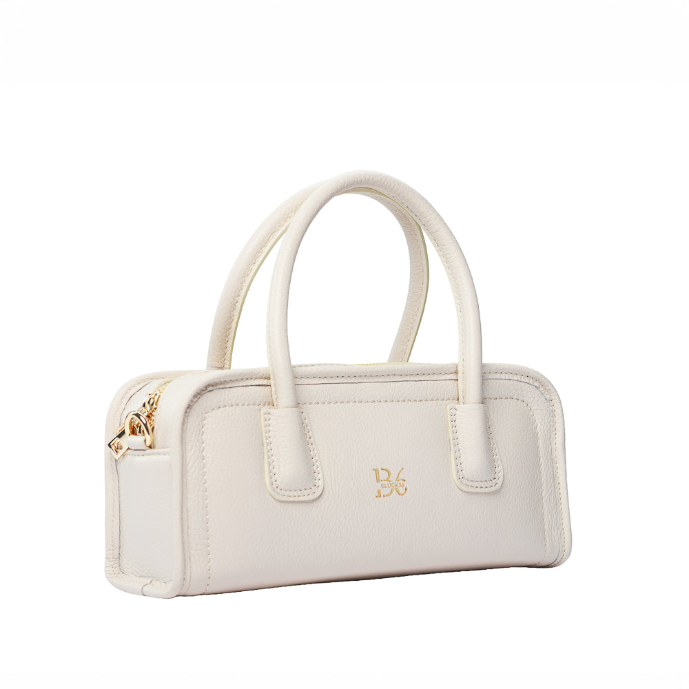 BLOCK36 BAGS: BORSA "VIOLETTA" AVORIO