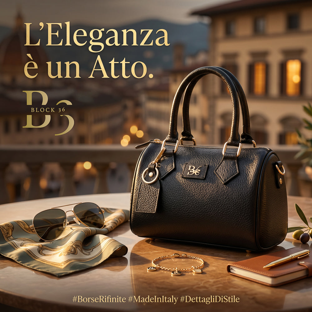 BLOCK36 BAGS: BORSA "ORCHIDEA" NERA