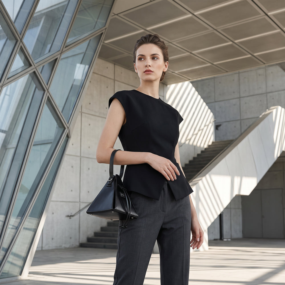BLOCK36 BAGS: BORSA "DELMAS" NERA