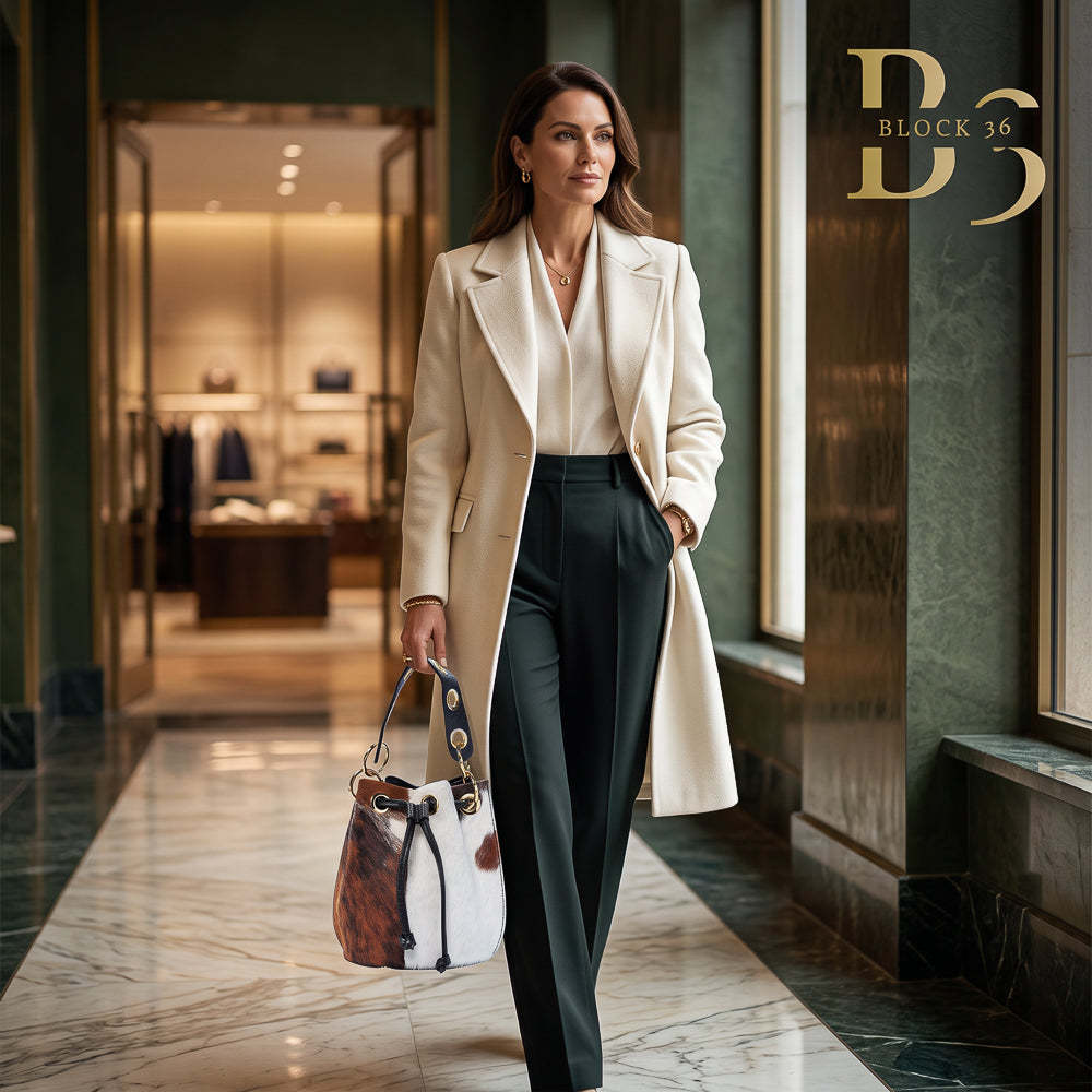 BLOCK36 BAGS: BORSA "BATHORE" CAVALLINO