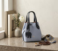 BLOCK36 BAGS: BORSA "PETALO" CELESTE