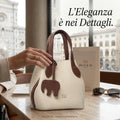 BLOCK36 BAGS: BORSA "PETALO" SABBIA