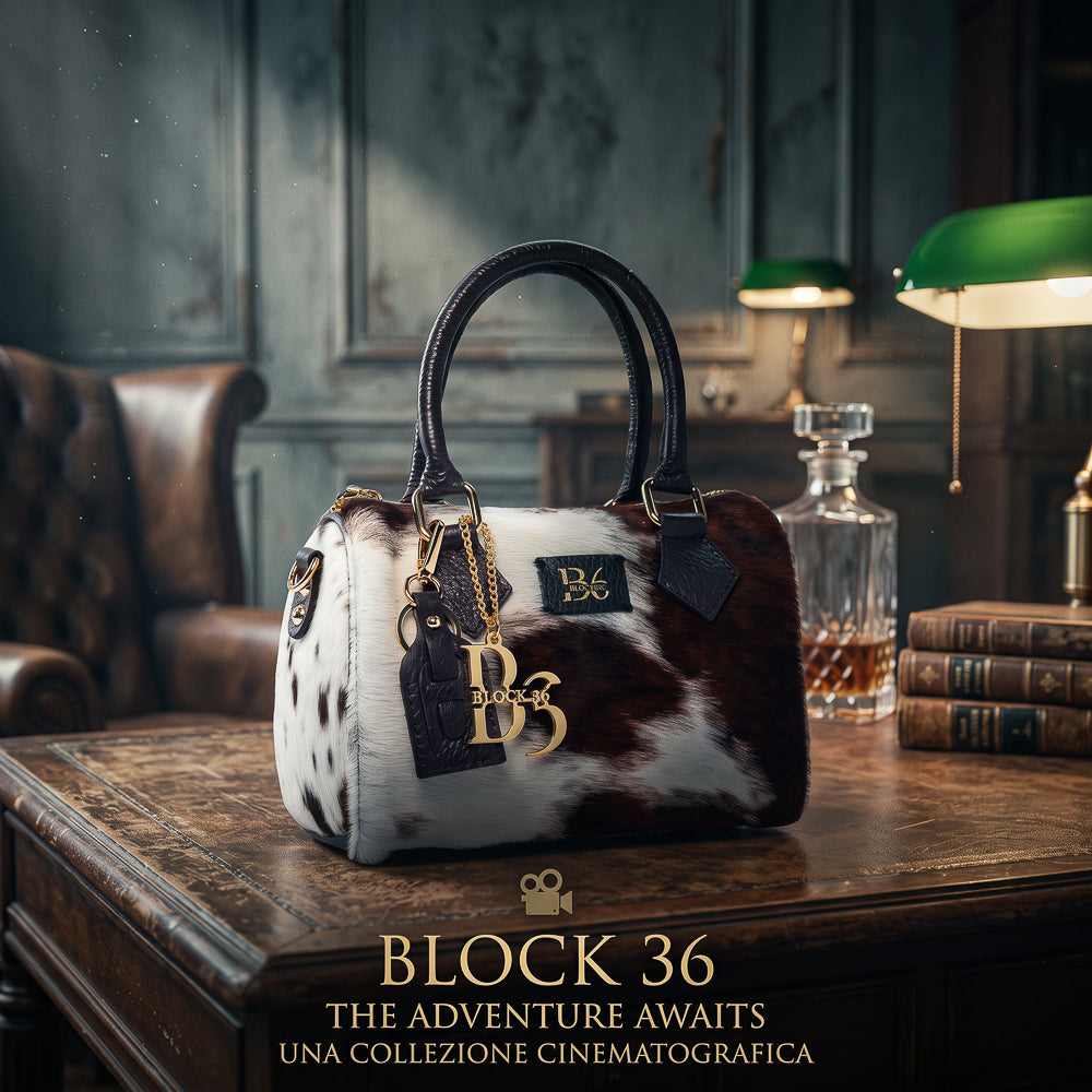 BLOCK36 BAGS: BORSA "ROSENGARD" CAVALLINO