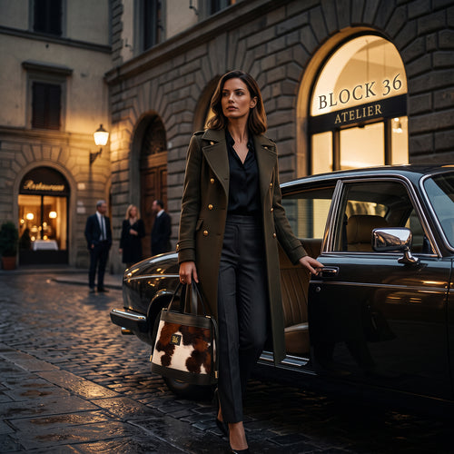 BLOCK36 BAGS: BORSA "HILL BROW" CAVALLINO