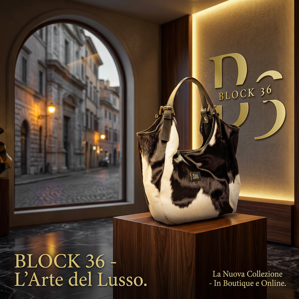 BLOCK36 BAGS: BORSA "OPERA" CAVALLINO