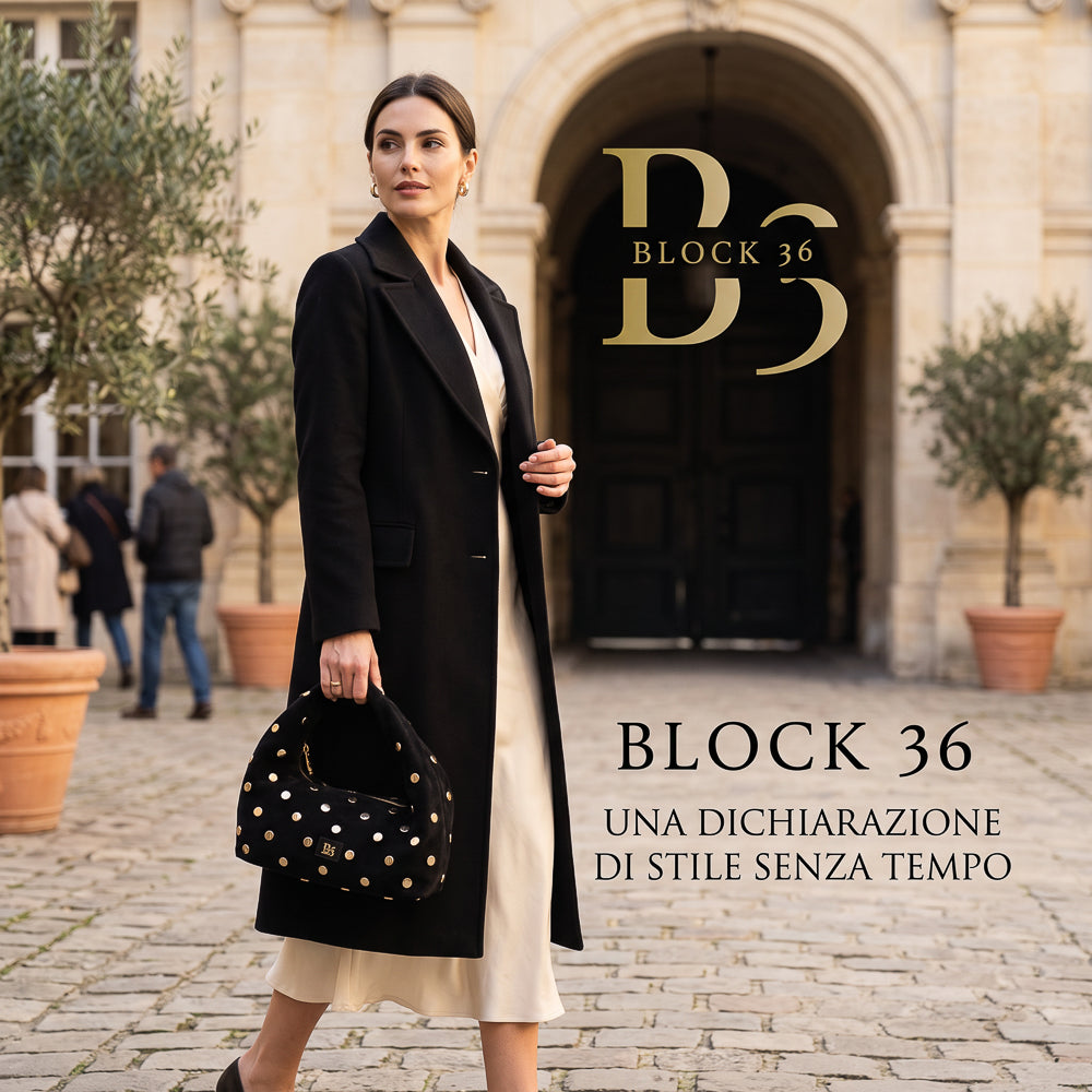BLOCK36 BAGS: BORSA "FIVE POINT" NERA