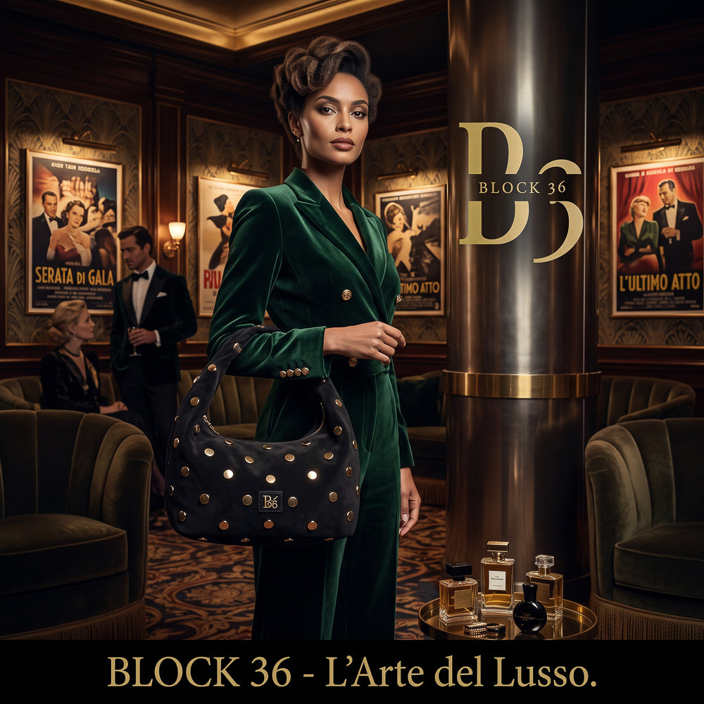 BLOCK36 BAGS: BORSA "FIVE POINT" NERA