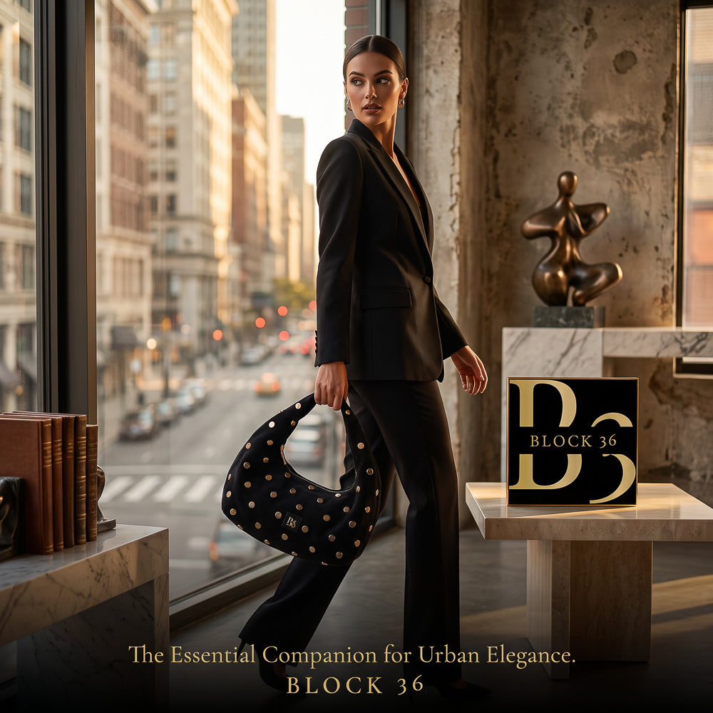 BLOCK36 BAGS: BORSA "FIVE POINT" NERA
