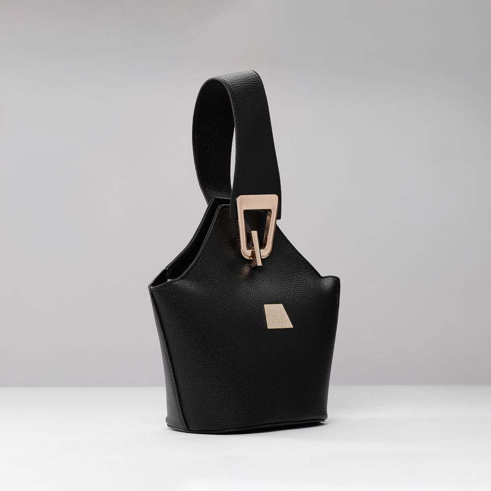 BLOCK36 BAGS: BORSA "CHORILLO" RUVIDA NERA