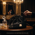 BLOCK36 BAGS: POCHETTE IN PELLE MOD  "BOLIVAR"  COL .NERO