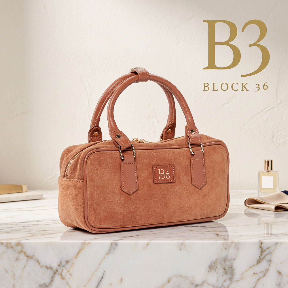 BLOCK36 BAGS: BORSA "INGLEWOOD" CARAMELLO