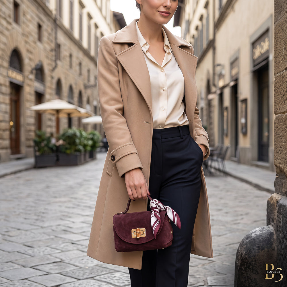 BLOCK36 BAGS: BORSA "MOTT HAVEN" BORDEAUX