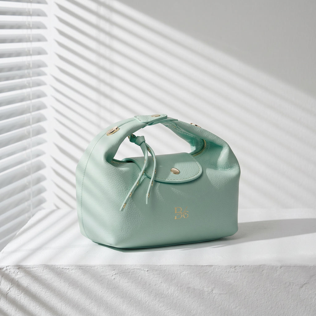 BLOCK36 BAGS: BORSA "PISTILLO" VERDE-ACQUA