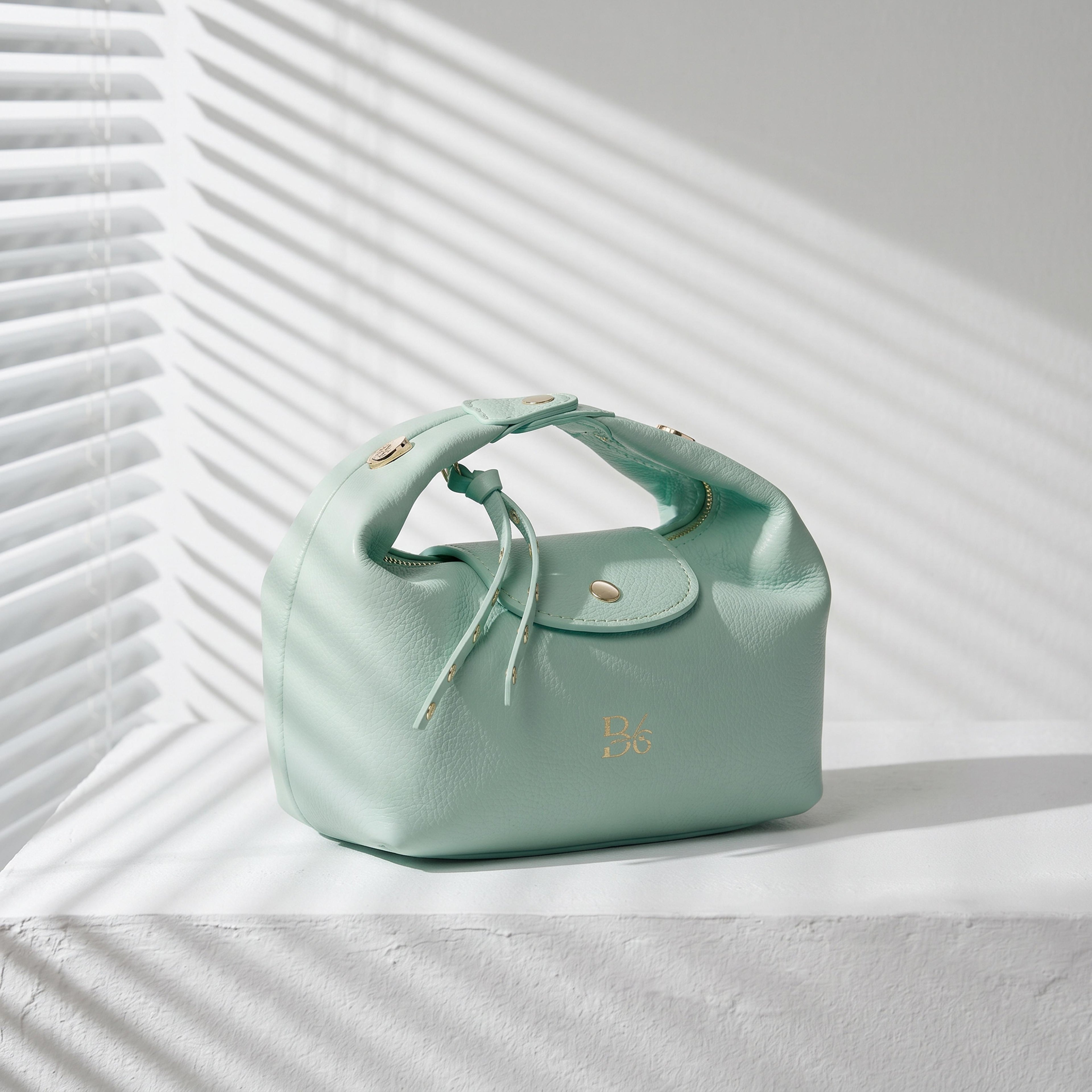 BLOCK36 BAGS: BORSA "PISTILLO" VERDE-ACQUA