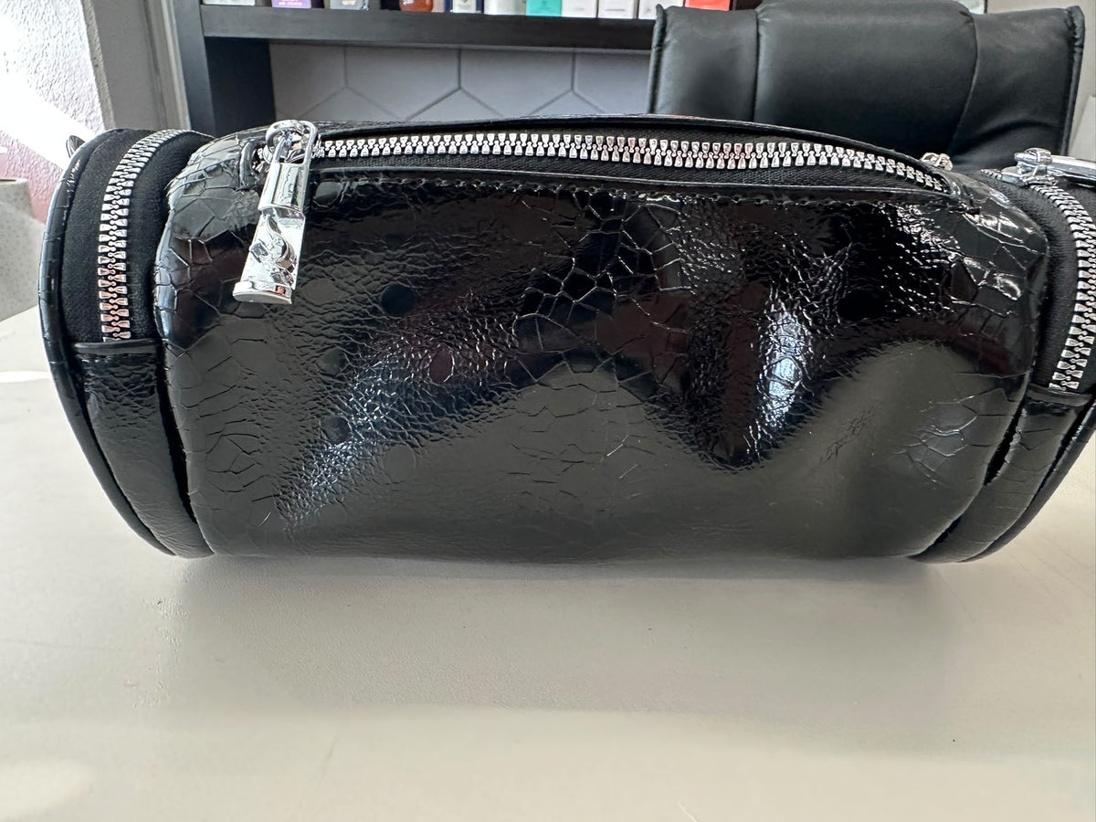 BLOCK36:BORSA ECOPELLE LUCIDA A TRACOLLA