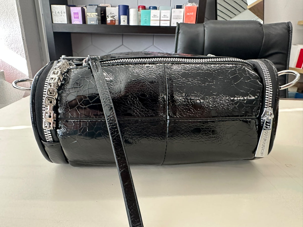 BLOCK36:BORSA ECOPELLE LUCIDA A TRACOLLA