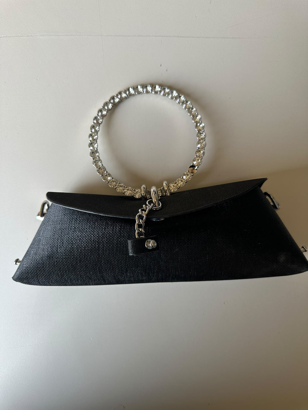 BLOCK36:BORSA A MANO CON DETTAGLI ARGENTO