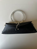 BLOCK36:BORSA A MANO CON DETTAGLI ARGENTO
