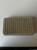 BLOCK36:POCHETTE DORATA CON DETTAGLI BRILLANTINATI